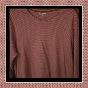 L.L. Bean Striped Long Sleeve Tee